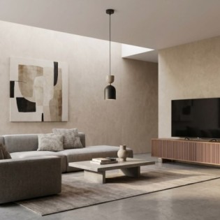 Lampe de plafond Zeta Moka