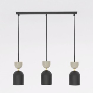 Lampe de plafond Zeta Moka (3 lumières)