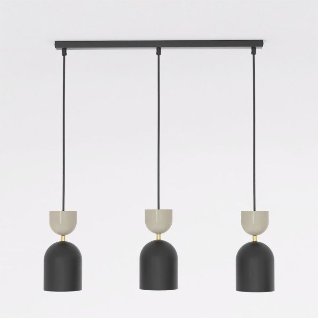 Lampe de plafond Zeta Moka (3 lumières)