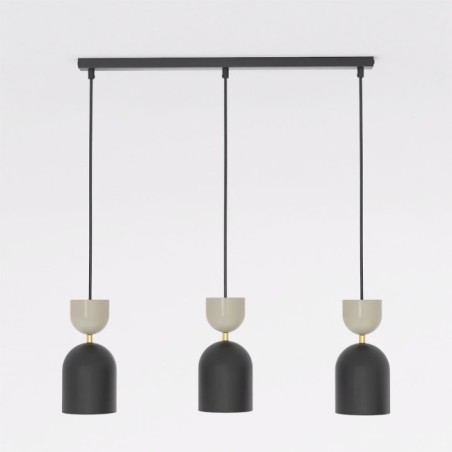 Lampe de plafond Zeta Moka (3 lumières)
