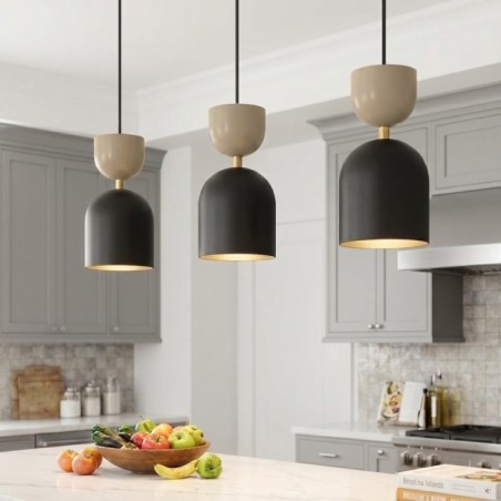 Lampe de plafond Zeta Moka (3 lumières)