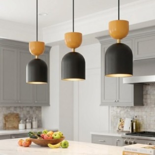 Lampe de plafond Zeta Orange (3 lumières)