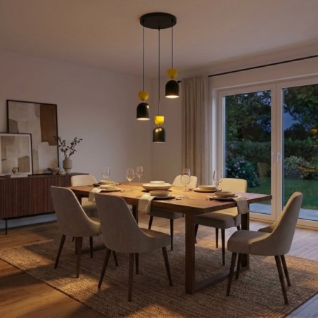 Lampe de plafond Zeta II Orange (3 lumières)