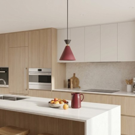Lampe de plafond Verusa Grenat