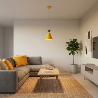 Lampe de plafond Verusa Orange