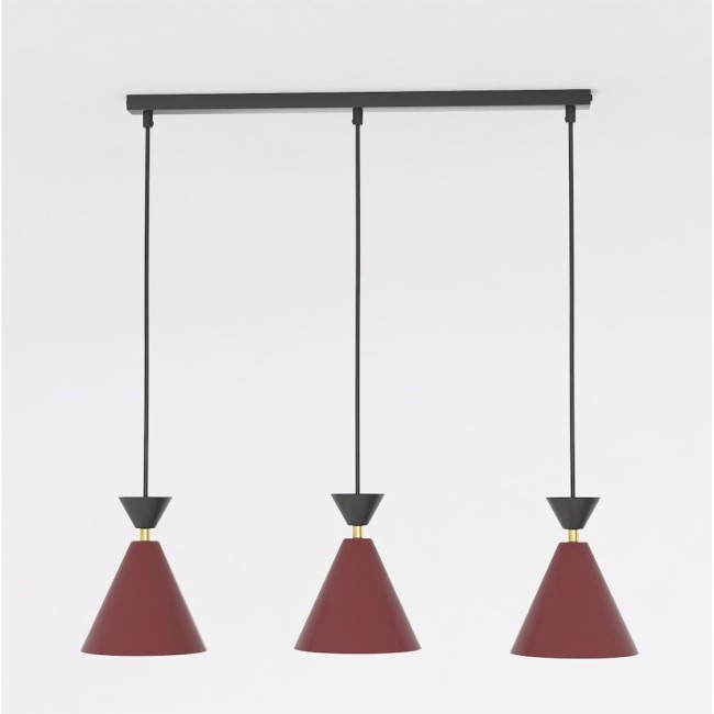 Lampe de plafond Verusa Grenat (3 lumières)