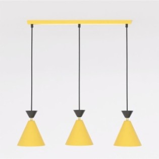 Lampe de plafond Verusa Orange (3 lumières)