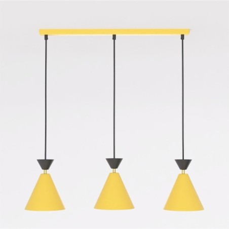 Lampe de plafond Verusa Orange (3 lumières)