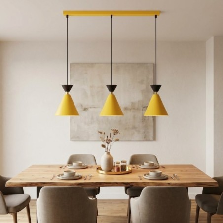 Lampe de plafond Verusa Orange (3 lumières)