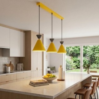 Lampe de plafond Verusa Orange (3 lumières)