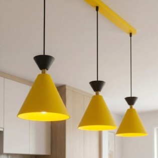 Lampe de plafond Verusa Orange (3 lumières)