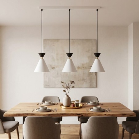 Lampe de plafond Verusa Blanc (3 lumières)