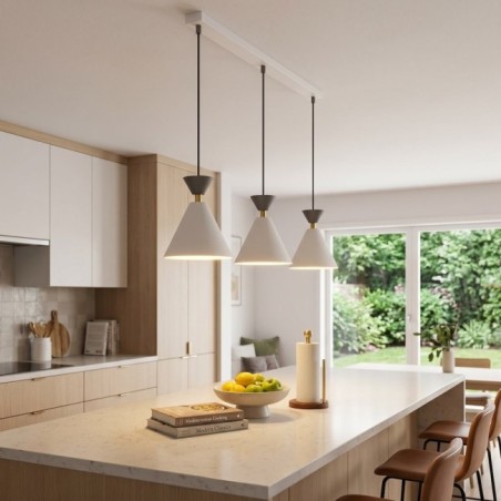 Lampe de plafond Verusa Blanc (3 lumières)