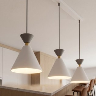 Lampe de plafond Verusa Blanc (3 lumières)