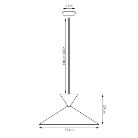 Lampe de plafond Gosva M Grenat