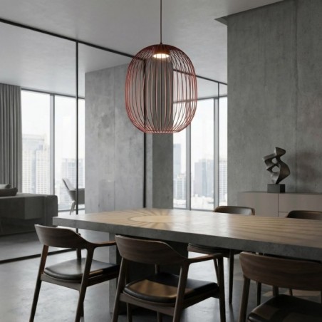 Lampe de plafond Praca Grenat