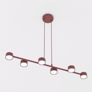 Lampe de plafond Kolina Grenat (6 lumières)