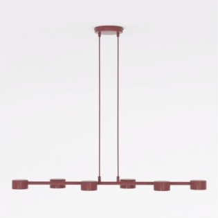 Lampe de plafond Kolina Grenat (6 lumières)
