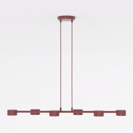 Lampe de plafond Kolina Grenat (6 lumières)