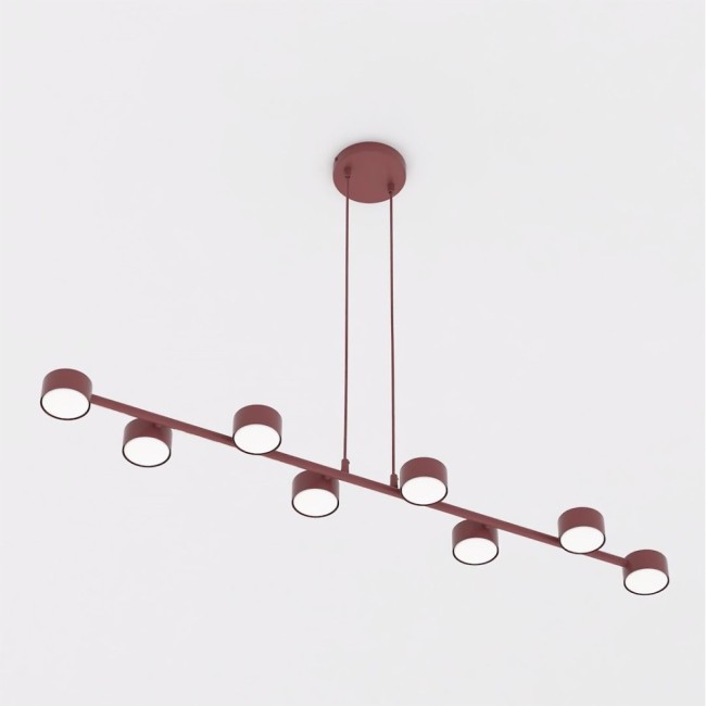 Lampe de plafond Kolina Grenat (8 lumières)