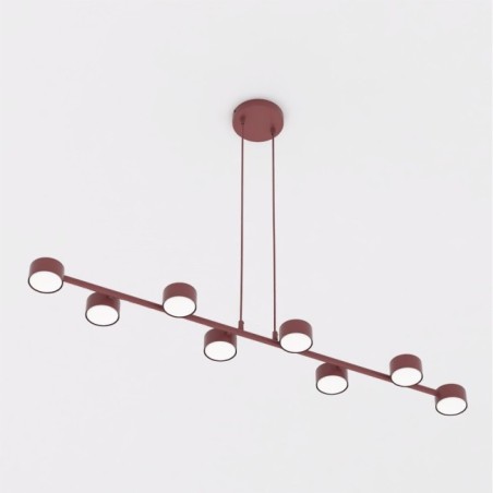 Lampe de plafond Kolina Grenat (8 lumières)