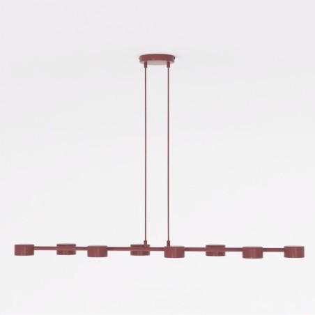 Lampe de plafond Kolina Grenat (8 lumières)