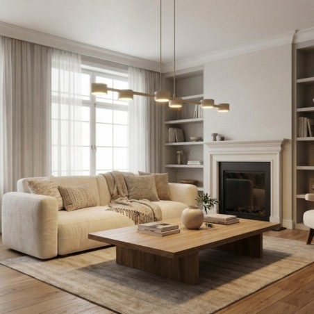 Lampe de plafond Kolina Beige (6 lumières)