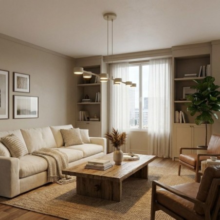 Lampe de plafond Kolina Beige (8 lumières)