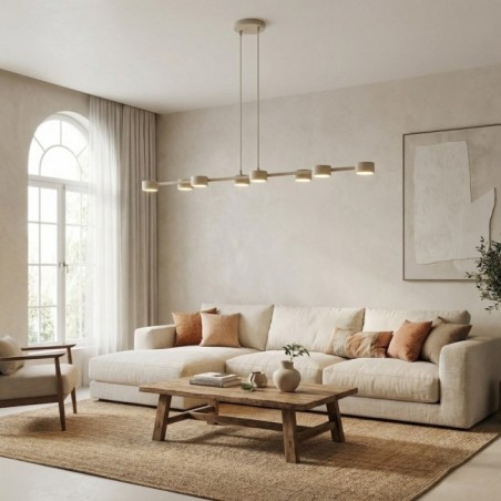 Lampe de plafond Kolina Beige (8 lumières)