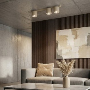 Plafonnier Asteria Beige (3 lumières)