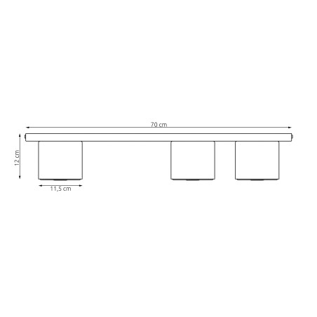 Plafonnier Asteria Beige (3 lumières)