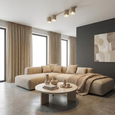 Plafonnier Asteria Beige (4 lumières)