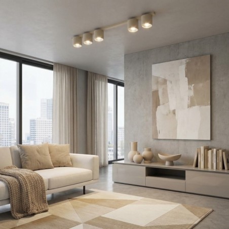 Plafonnier Asteria Beige (5 lumières)