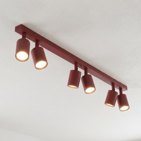 Plafonnier Nestos Grenat (6 lumières)