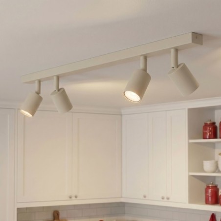 Plafonnier Nestos Beige (4 lumières)