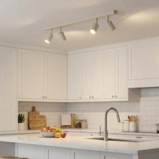 Plafonnier Nestos Beige (4 lumières)