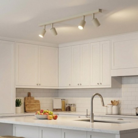 Plafonnier Nestos Beige (4 lumières)
