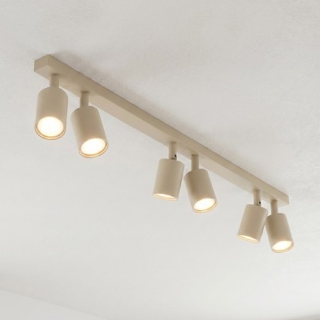 Plafonnier Nestos Beige (6 lumières)