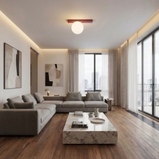 Plafond de plafond Ereni Grenat Opale