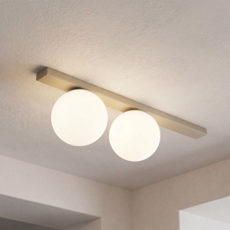 Plafonnier Ereni Moca Opal (2 lumières)