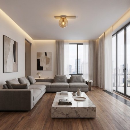 Plafond de plafond Ereni Moka Ambre