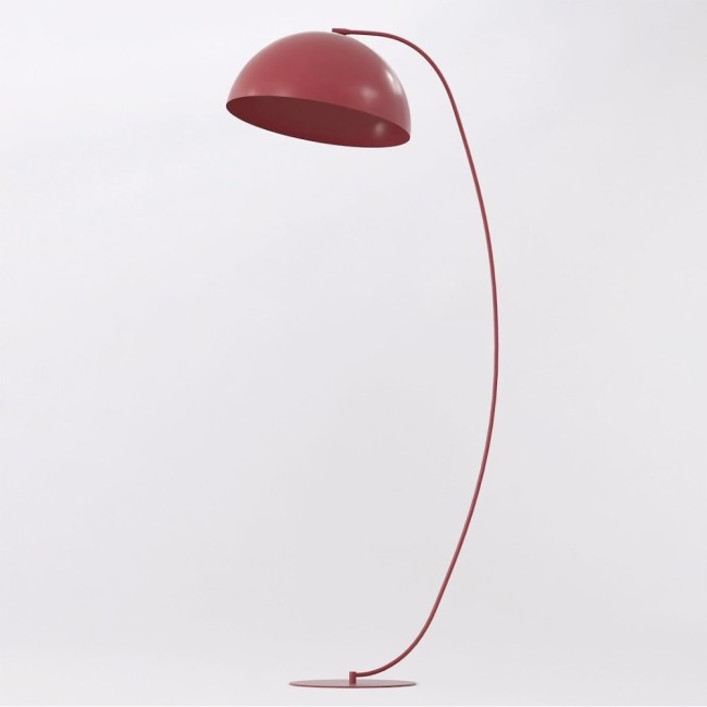 Lampe sur pied Jakotina Grenat