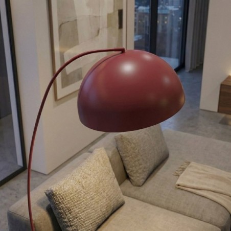 Lampe sur pied Jakotina Grenat
