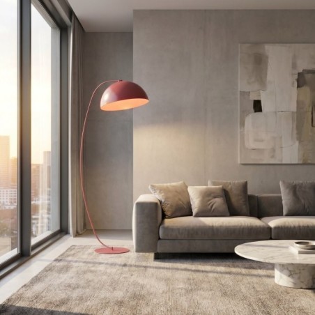 Lampe sur pied Jakotina Grenat