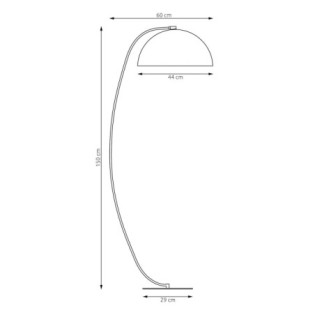 Lampe sur pied Jakotina Grenat