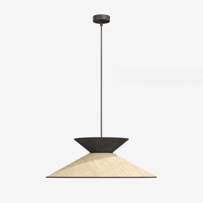 Lampe de plafond Jezerka Noir