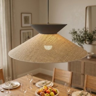 Lampe de plafond Jezerka Noir