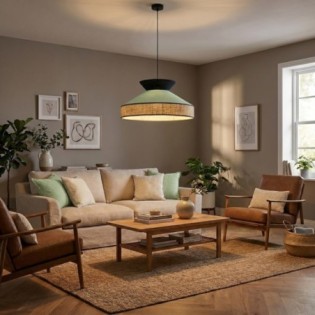 Lampe de plafond Alfeo Vert