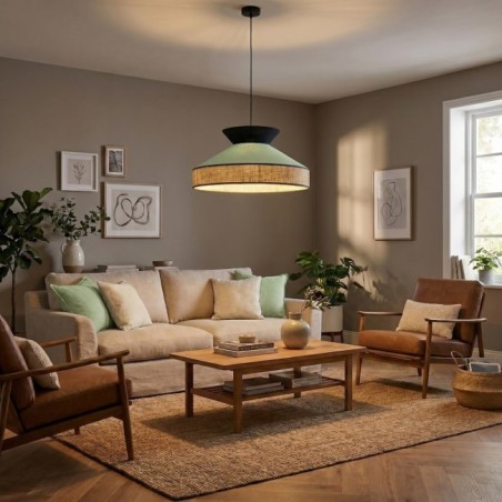 Lampe de plafond Alfeo Vert