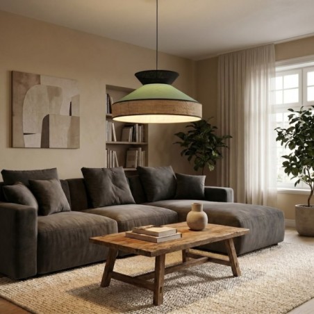 Lampe de plafond Alfeo Vert